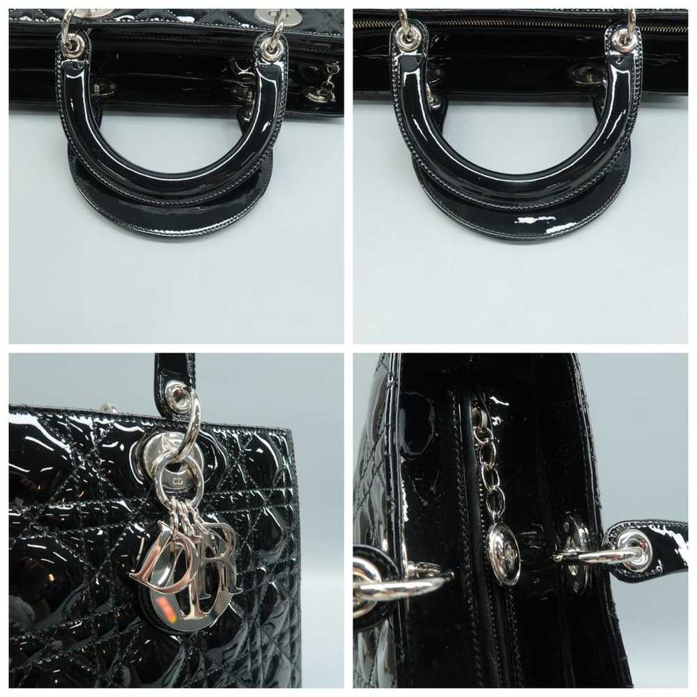 Dior Lady Dior patent leather satchel - image 11