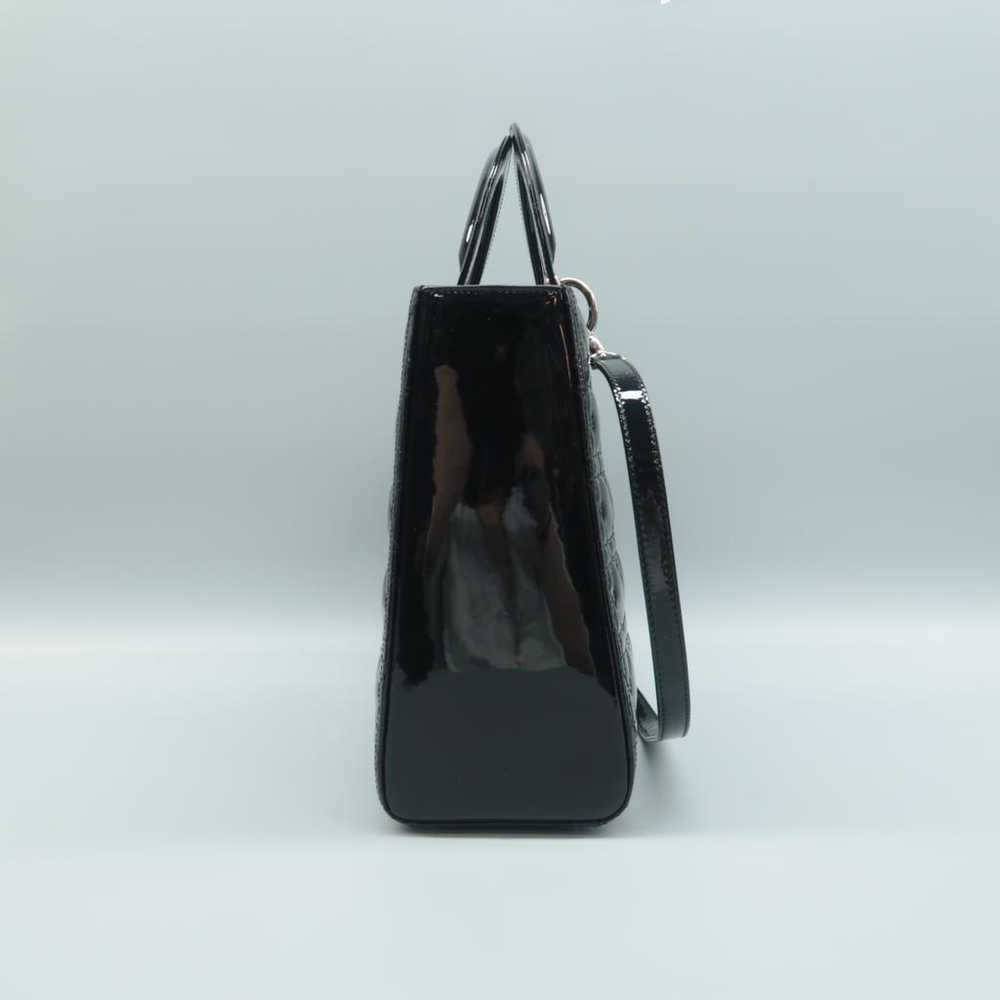 Dior Lady Dior patent leather satchel - image 2