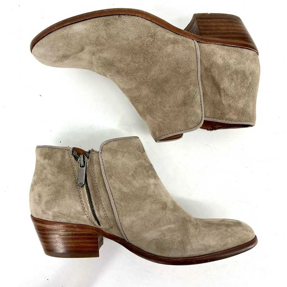 Sam Edelman: taupe suede ankle boots (5) block he… - image 2