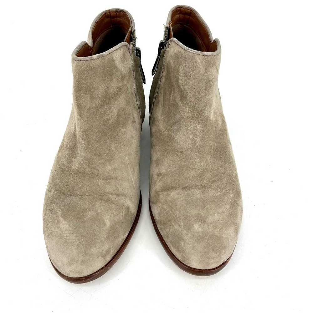 Sam Edelman: taupe suede ankle boots (5) block he… - image 5