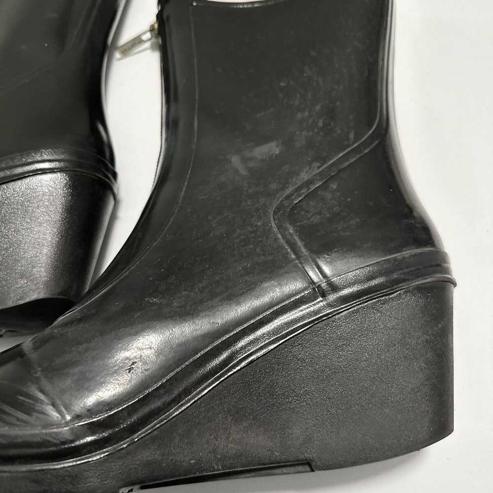 Hunter Womens Wedge Rain boots Size 9 - image 3