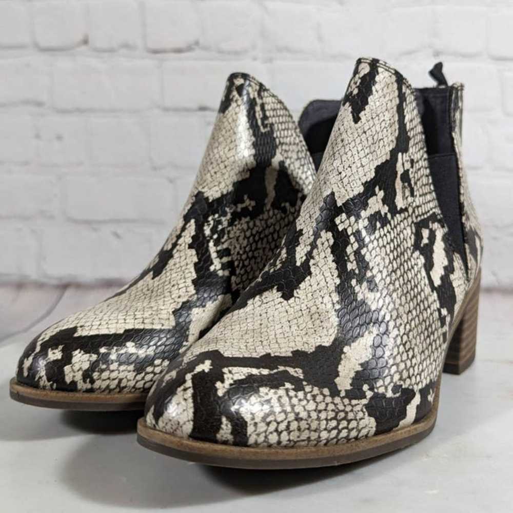 Dr. Scholl's Teammate Snakeskin Ankle Booties - S… - image 2