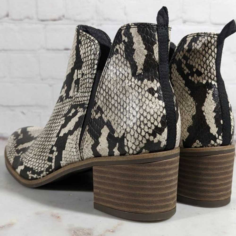 Dr. Scholl's Teammate Snakeskin Ankle Booties - S… - image 3