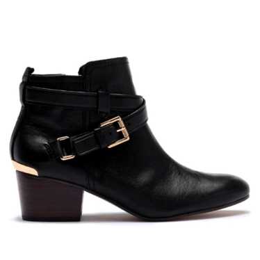 COACH black Genuine leather Pauline heeled ankle b