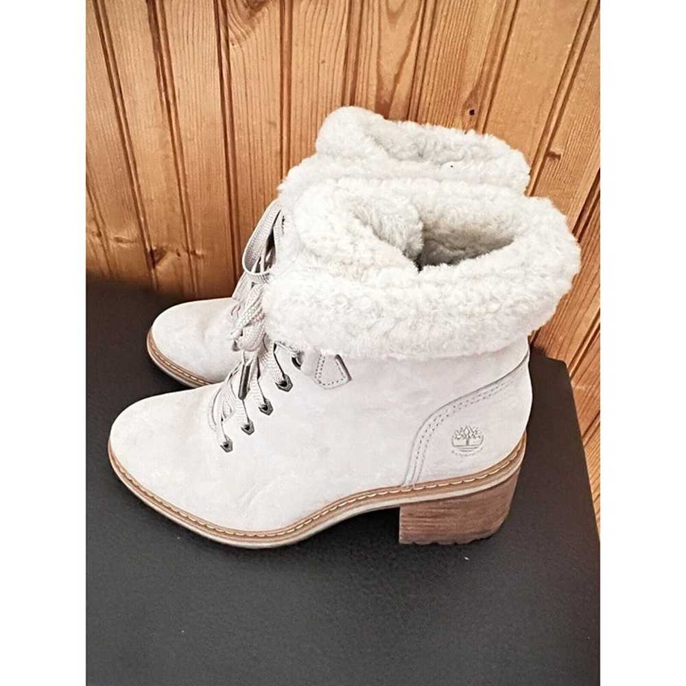 Timberland Faux Fur Waterproof Boots Kinsley Whit… - image 2