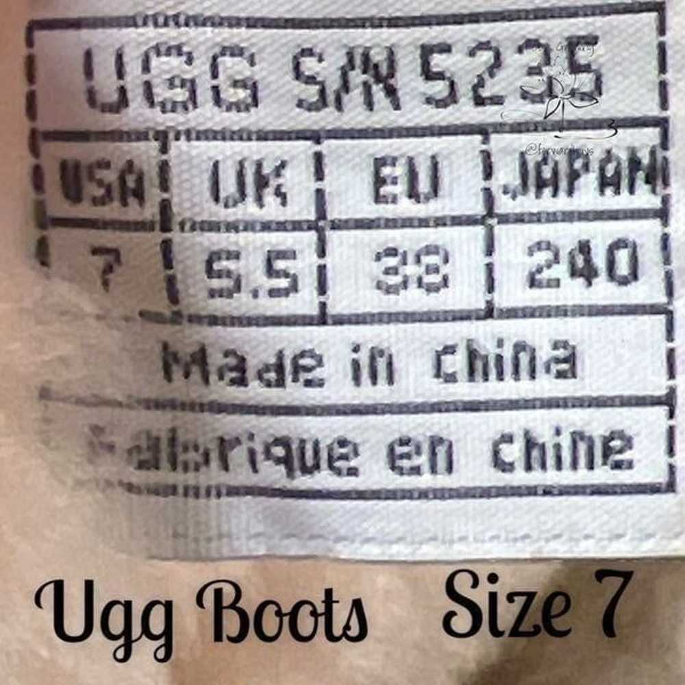Pre-Owned UGG Sunset Tall Brown Shearling Boots -… - image 9