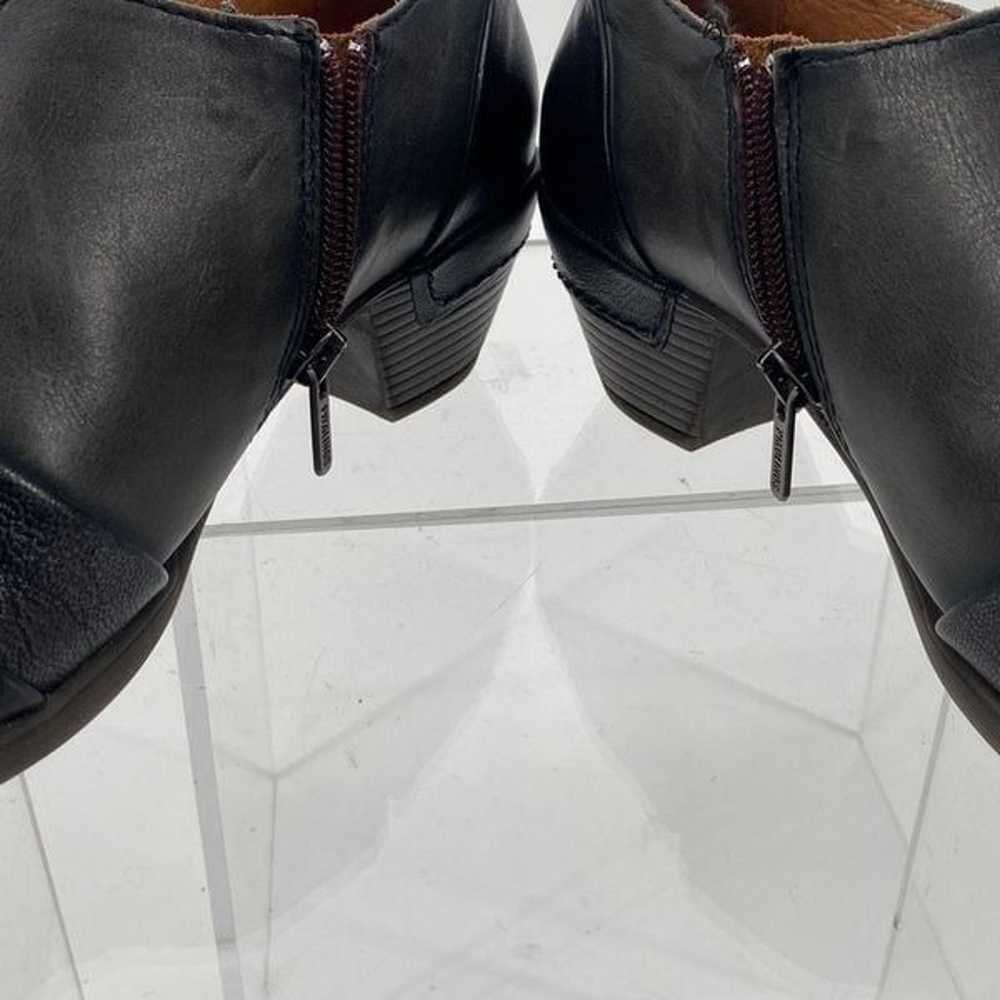 Pikolinos Side Zip Leather Low Heel Booties Pewte… - image 5
