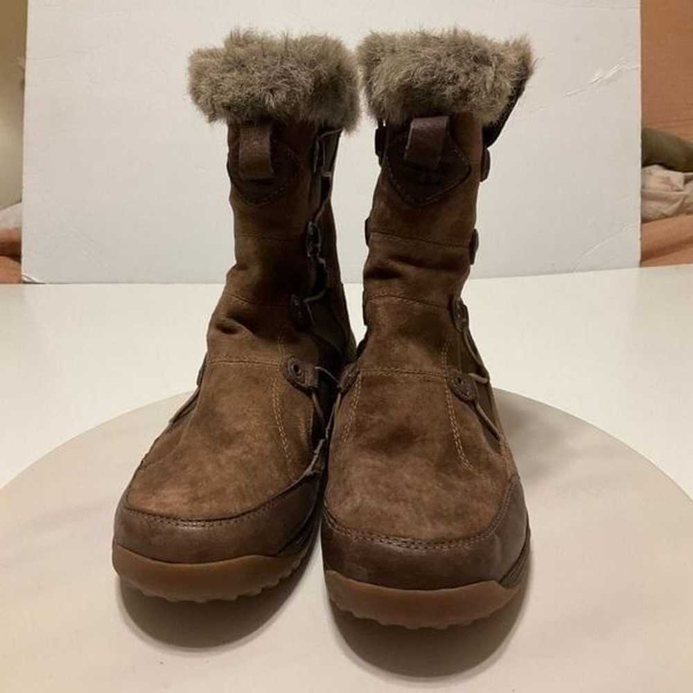 Teva Faux Fur Trim Pull on Thinsulate Boots. Brow… - image 3