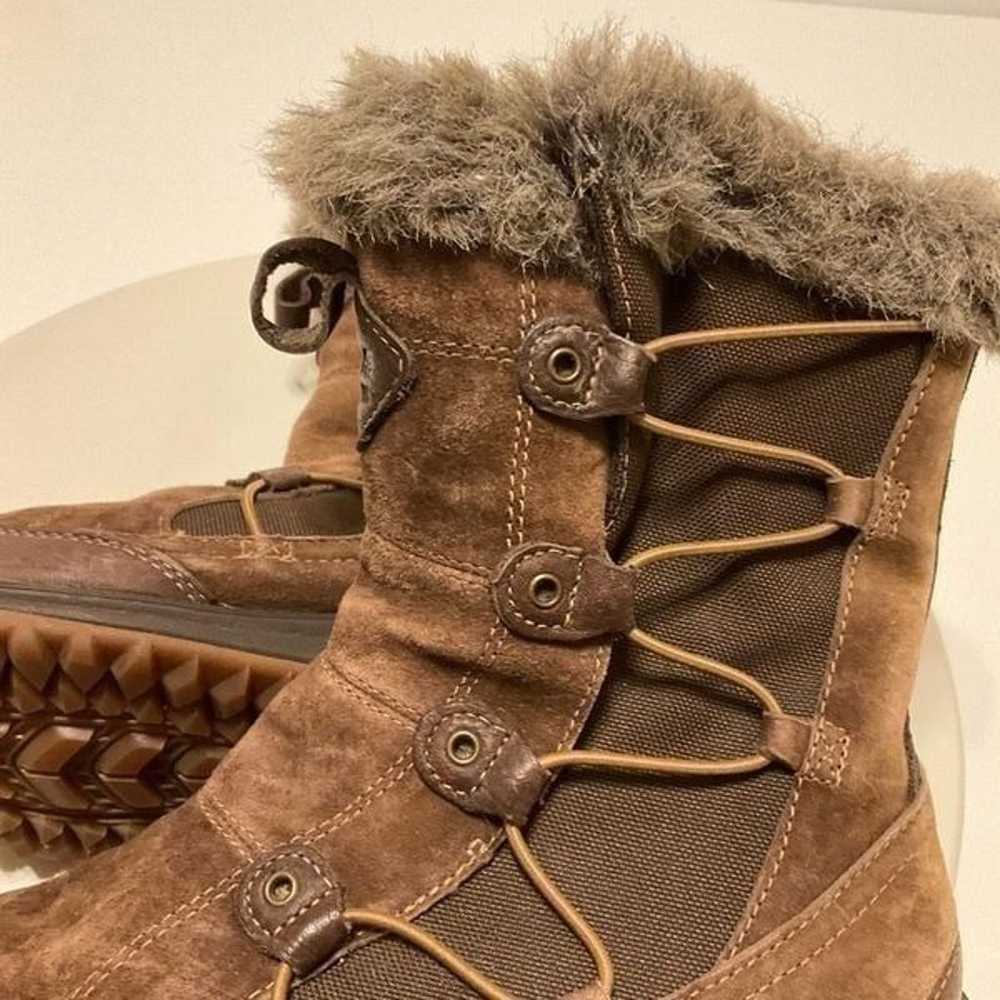 Teva Faux Fur Trim Pull on Thinsulate Boots. Brow… - image 9