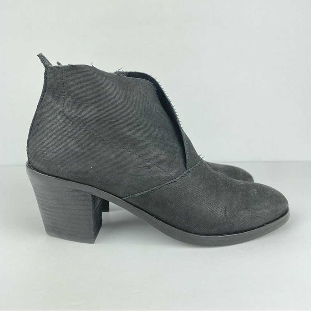 EILEEN FISHER Women's 9 Black Textured Leather He… - image 2