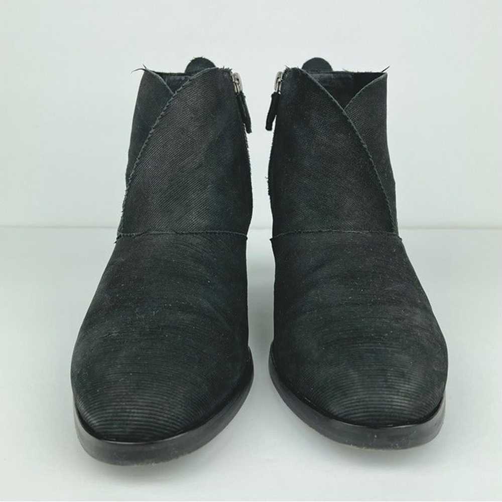 EILEEN FISHER Women's 9 Black Textured Leather He… - image 6