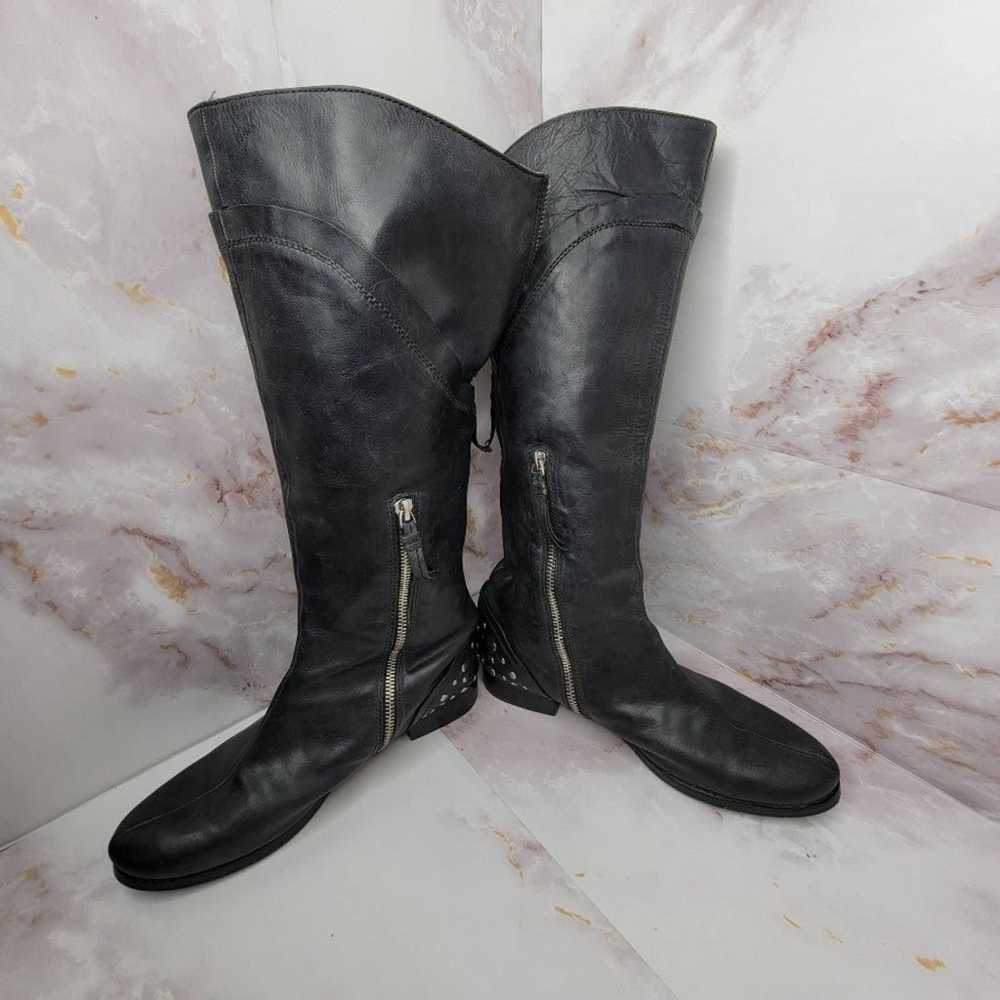 J. Liyvack Black Knee High Leather boots - image 3