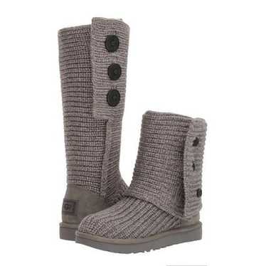 UGG Cardy Tall Knit Winter Boot Size 7 - image 1