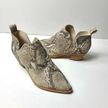 Dolce Vita Sonni Snakeskin Leather Ankle Booties S