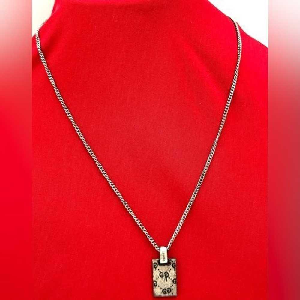 Gucci GucciGhost silver pendant necklace - image 2