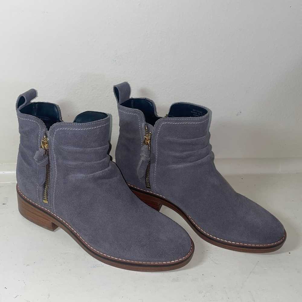 Cole Haan  Booties Women 8 Gray Suede Water Resis… - image 1