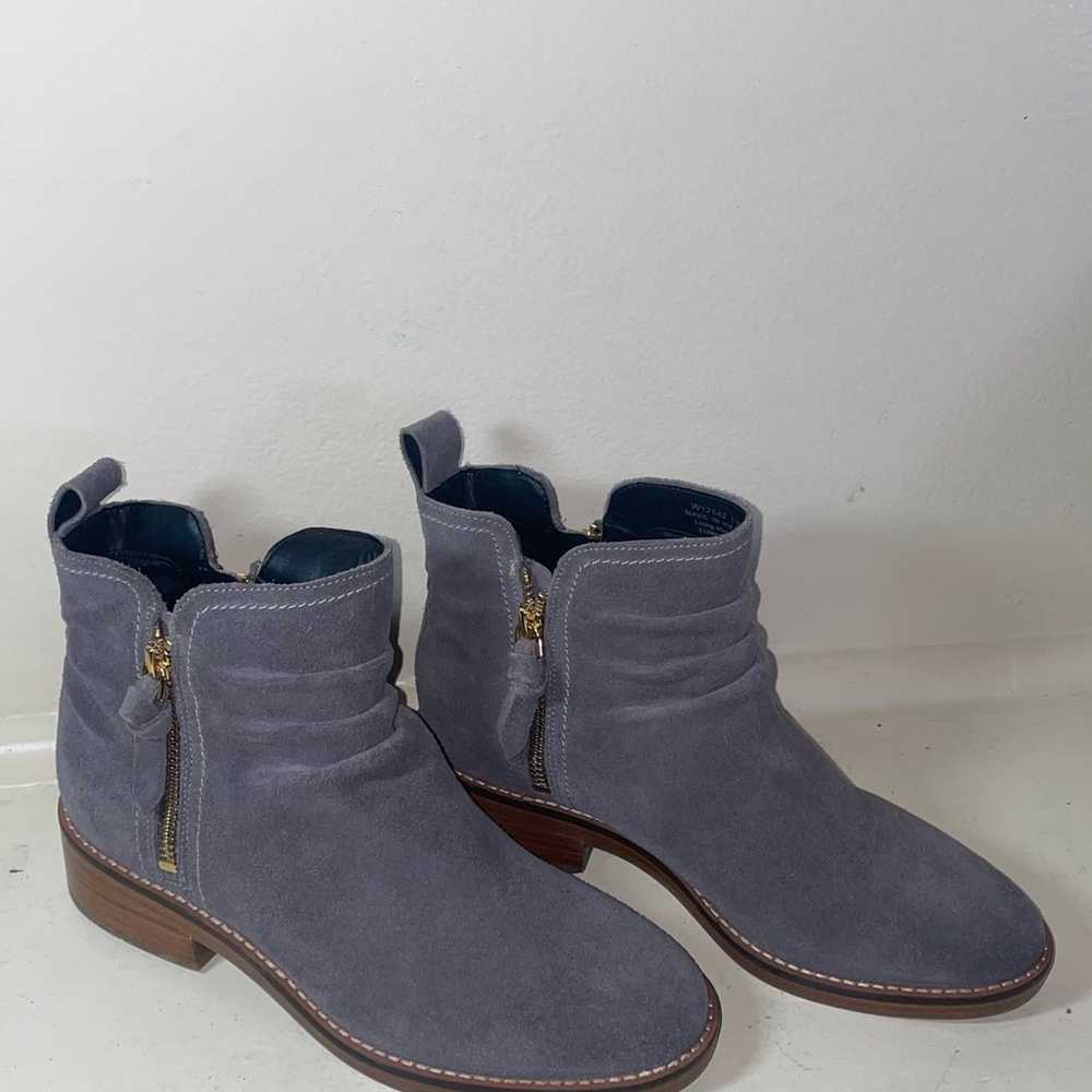 Cole Haan  Booties Women 8 Gray Suede Water Resis… - image 2