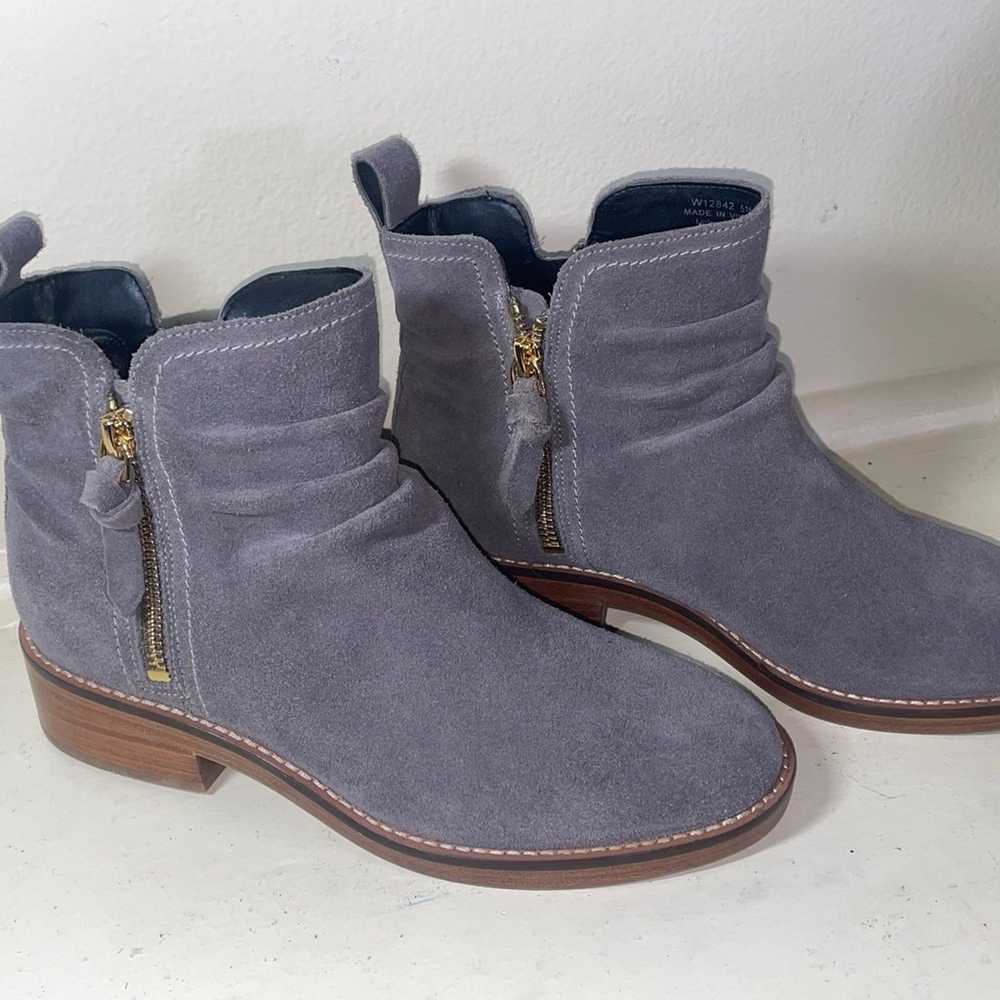 Cole Haan  Booties Women 8 Gray Suede Water Resis… - image 3