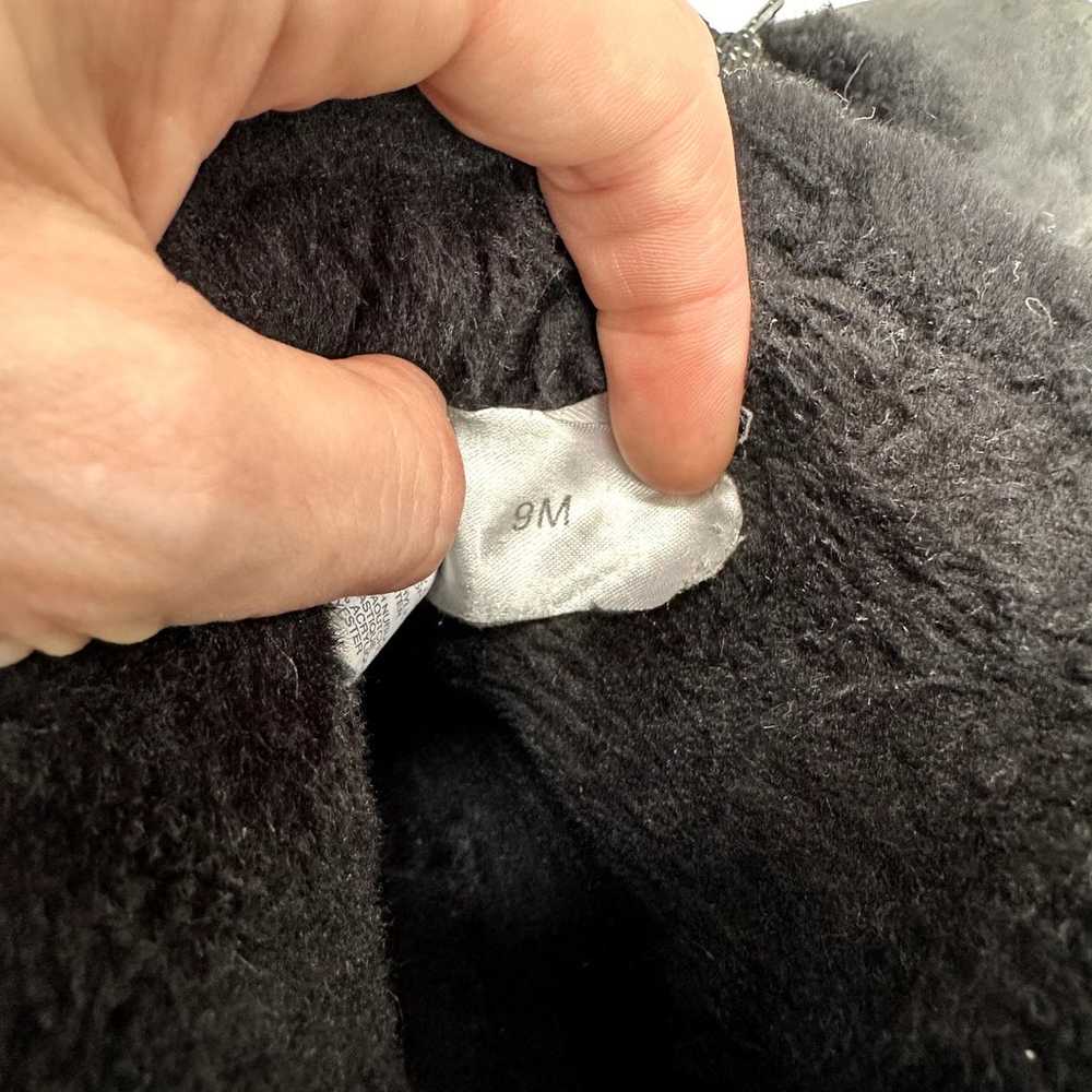 J. Crew Nordic Shearling Lace Up Lug Sole Black H… - image 3