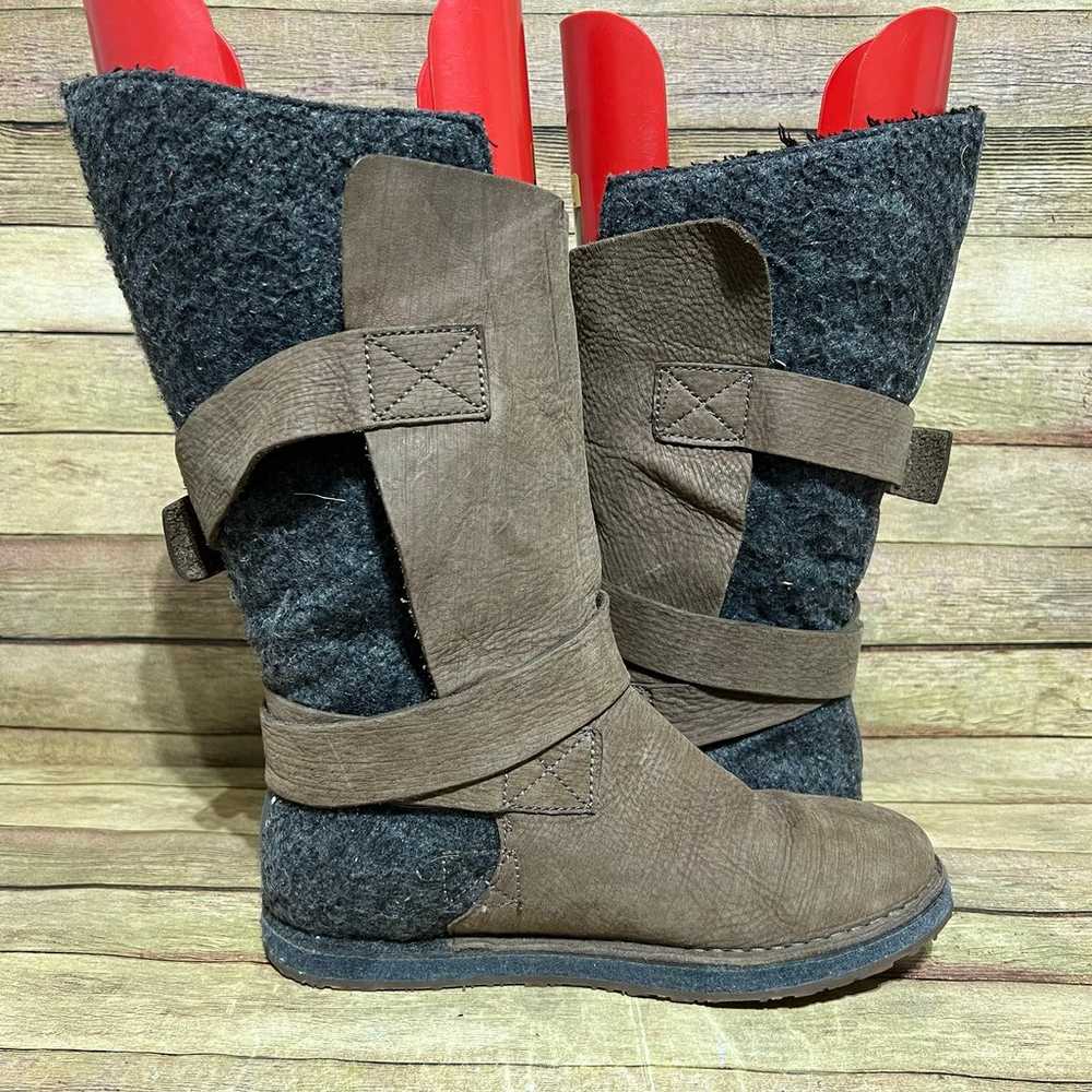 Sorel Brown Leather Chipahko Blanket Winter Boots - image 3