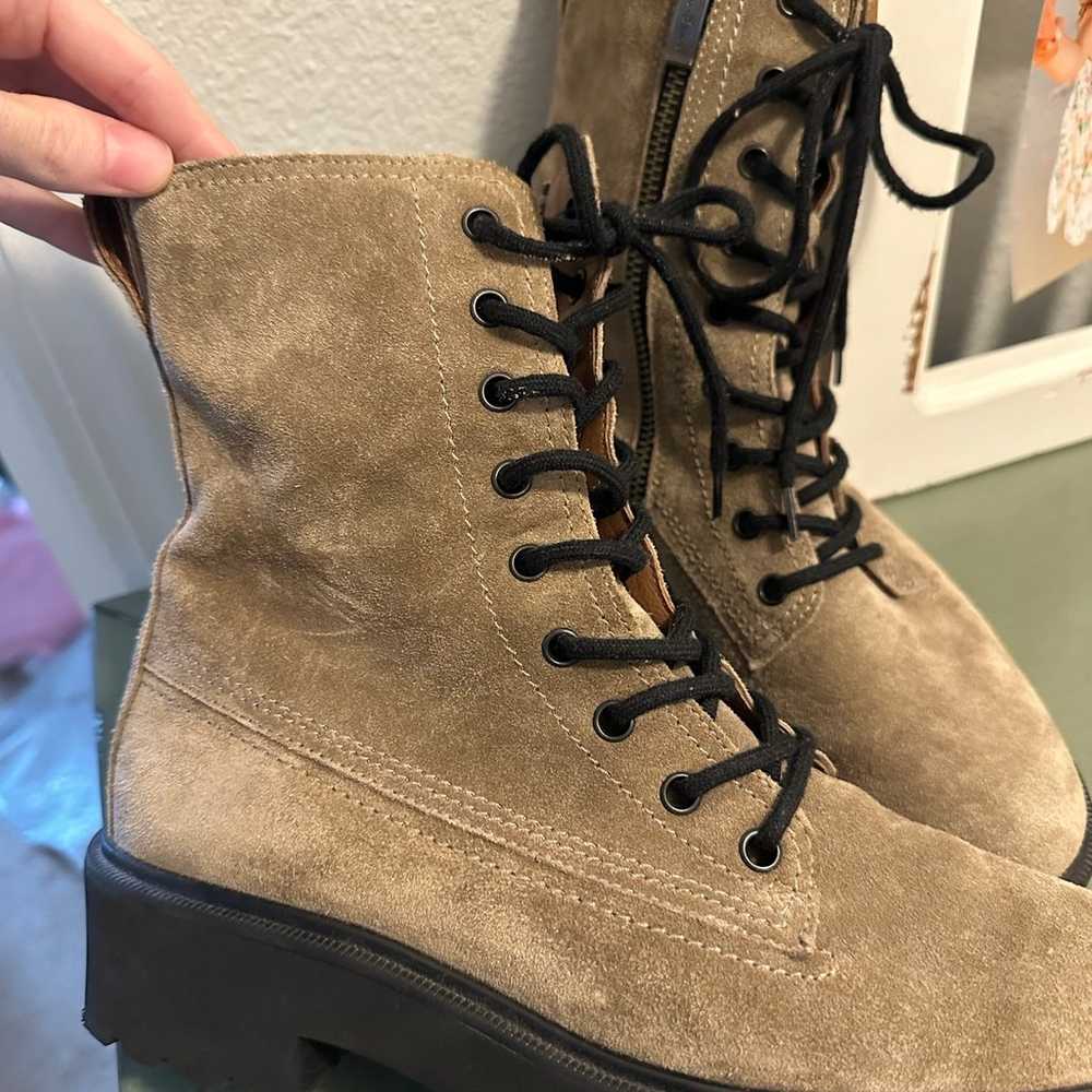 Paul green combat boots tan nwot - image 1