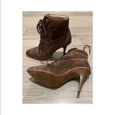 Joe’s Jeans Brown Suede Boots Stilettos Like New - image 1