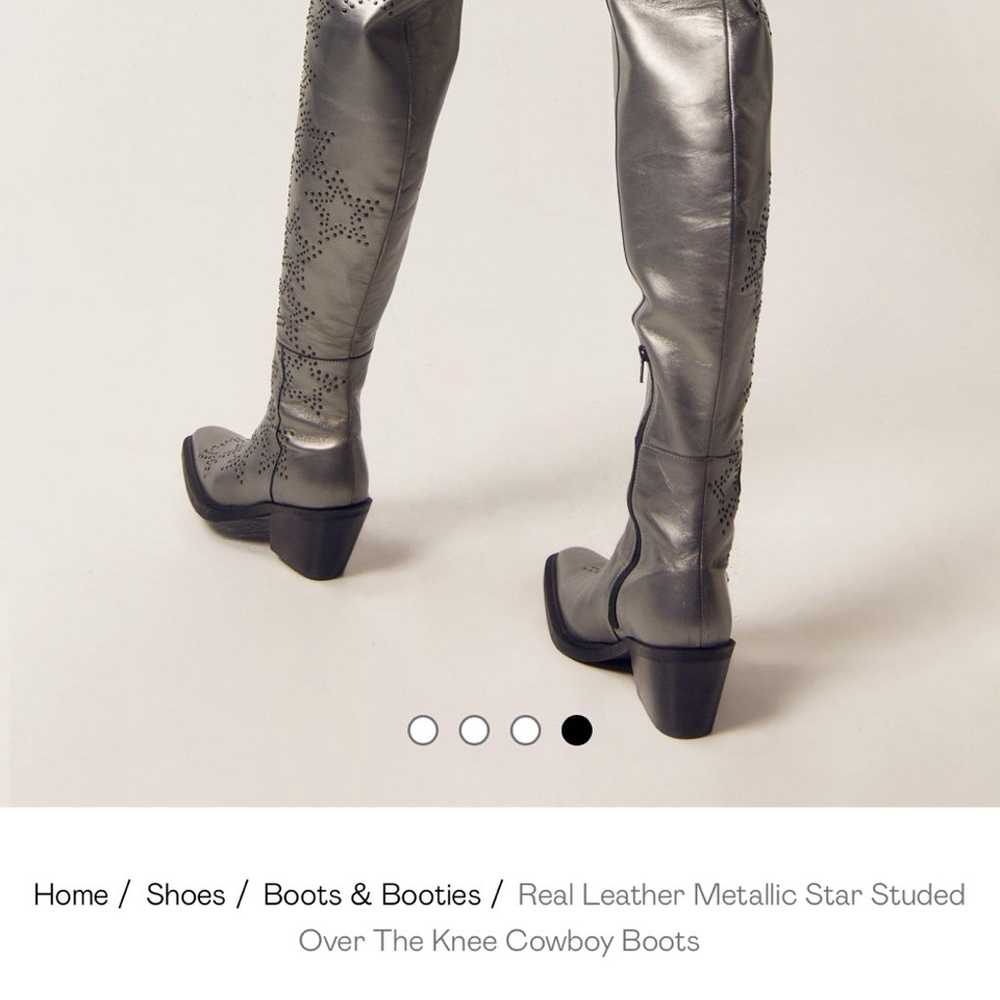 Silver Cowboy Boots - image 2