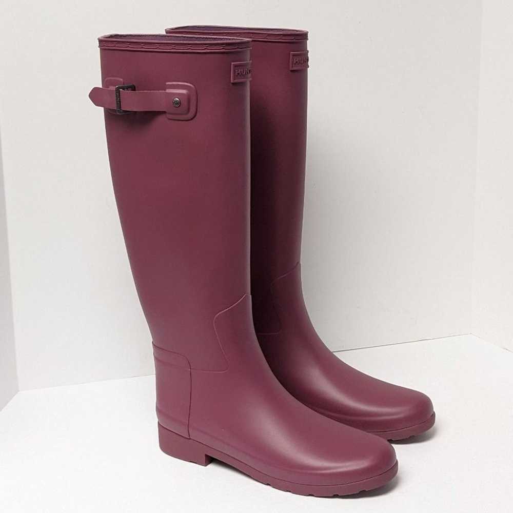 Hunter Original Refined Tall Rain Boots, Purple, … - image 1