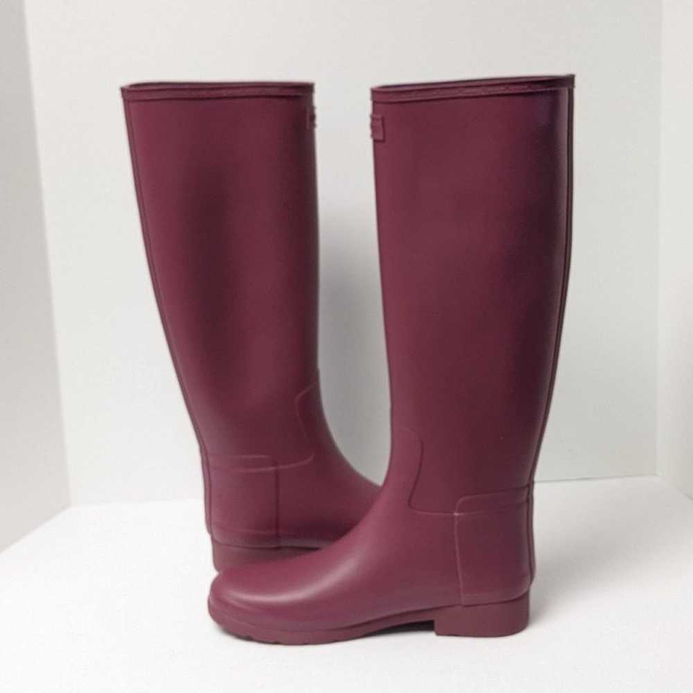 Hunter Original Refined Tall Rain Boots, Purple, … - image 3