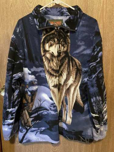 Outdoor Life Trail Crest “Wolf” fleece jacket L
