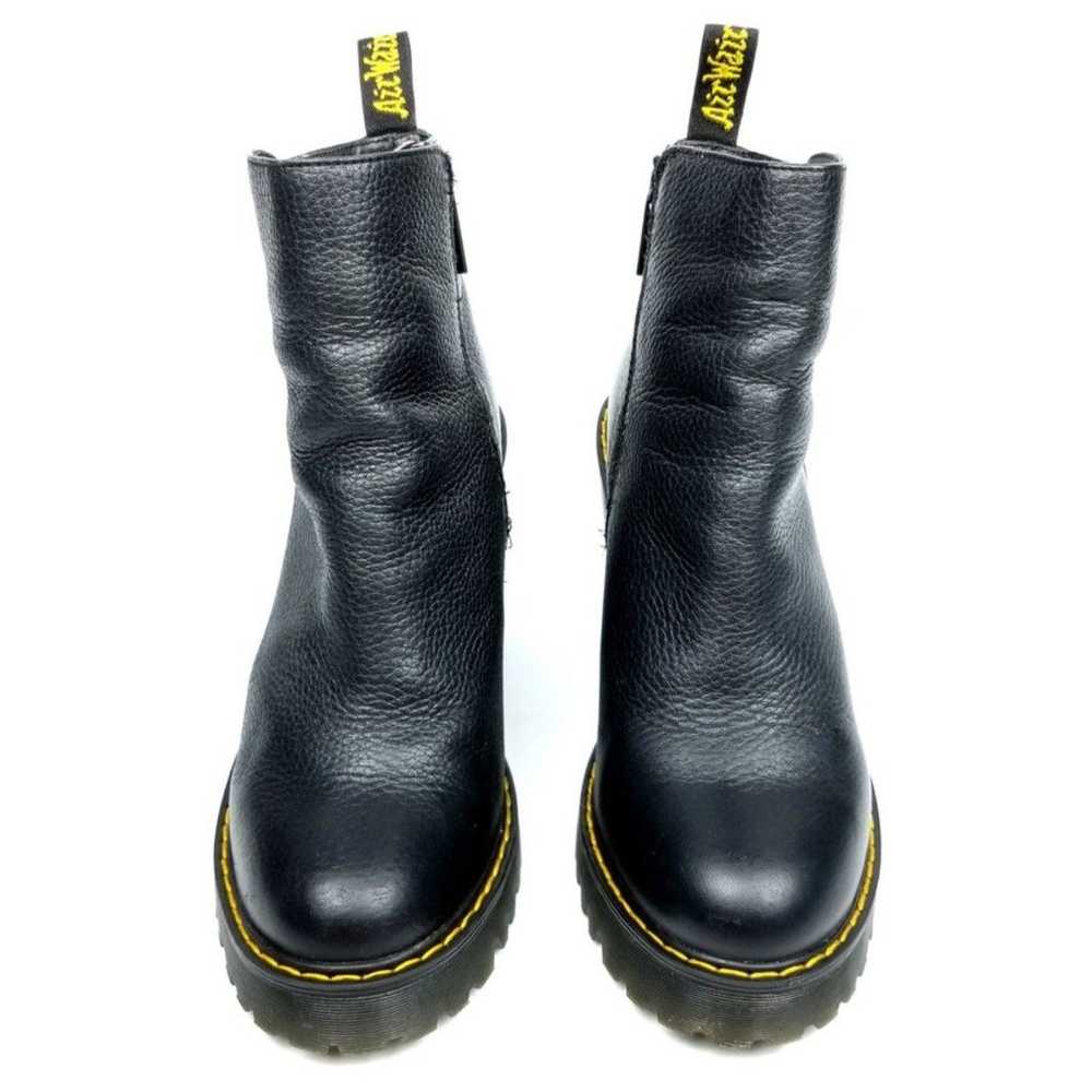 Dr. Martens Magdalena Leather Chunky Heeled Ankle… - image 5