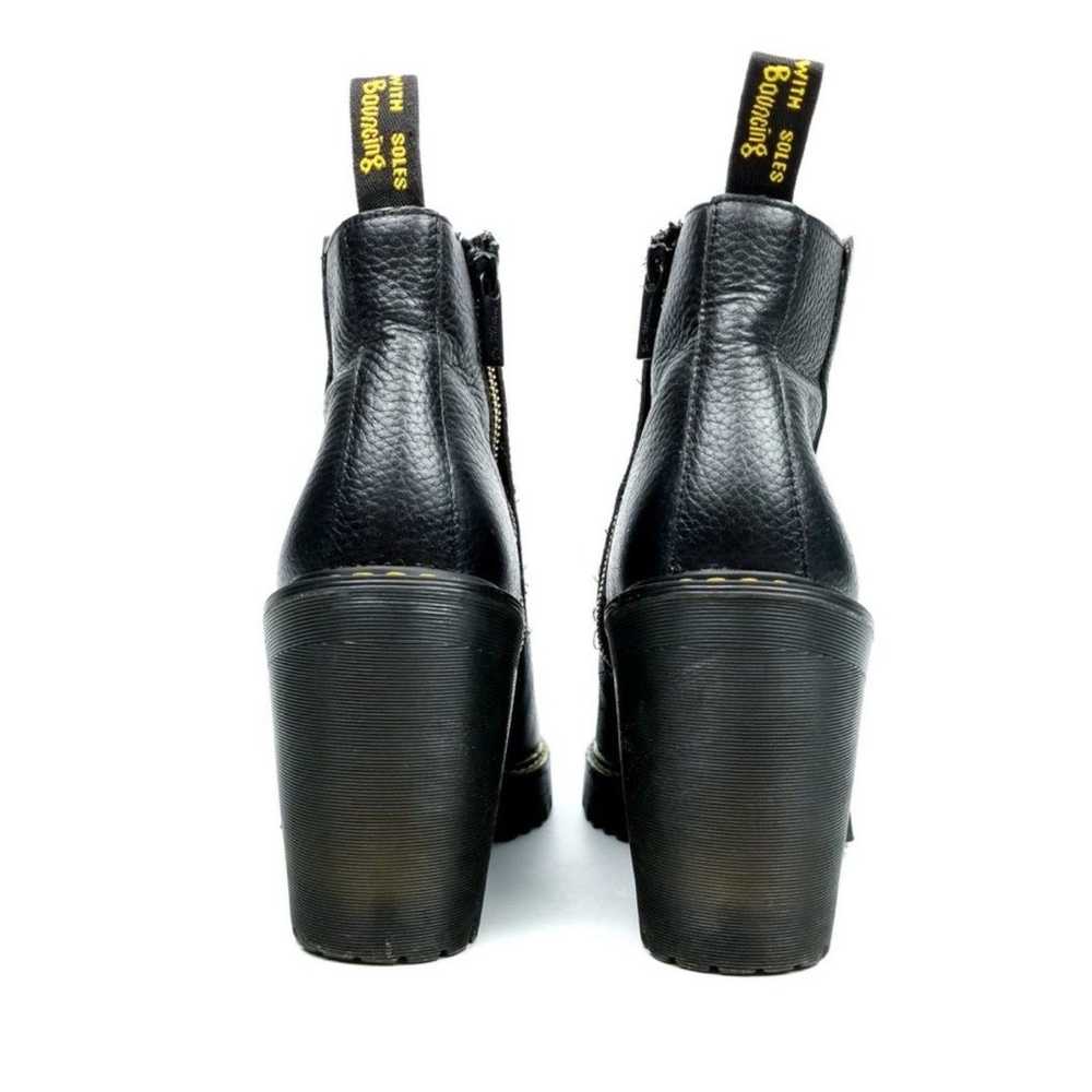 Dr. Martens Magdalena Leather Chunky Heeled Ankle… - image 7