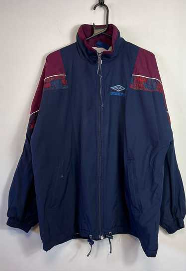 Vintage 90s Navy Umbro Windbreaker Jacket Large