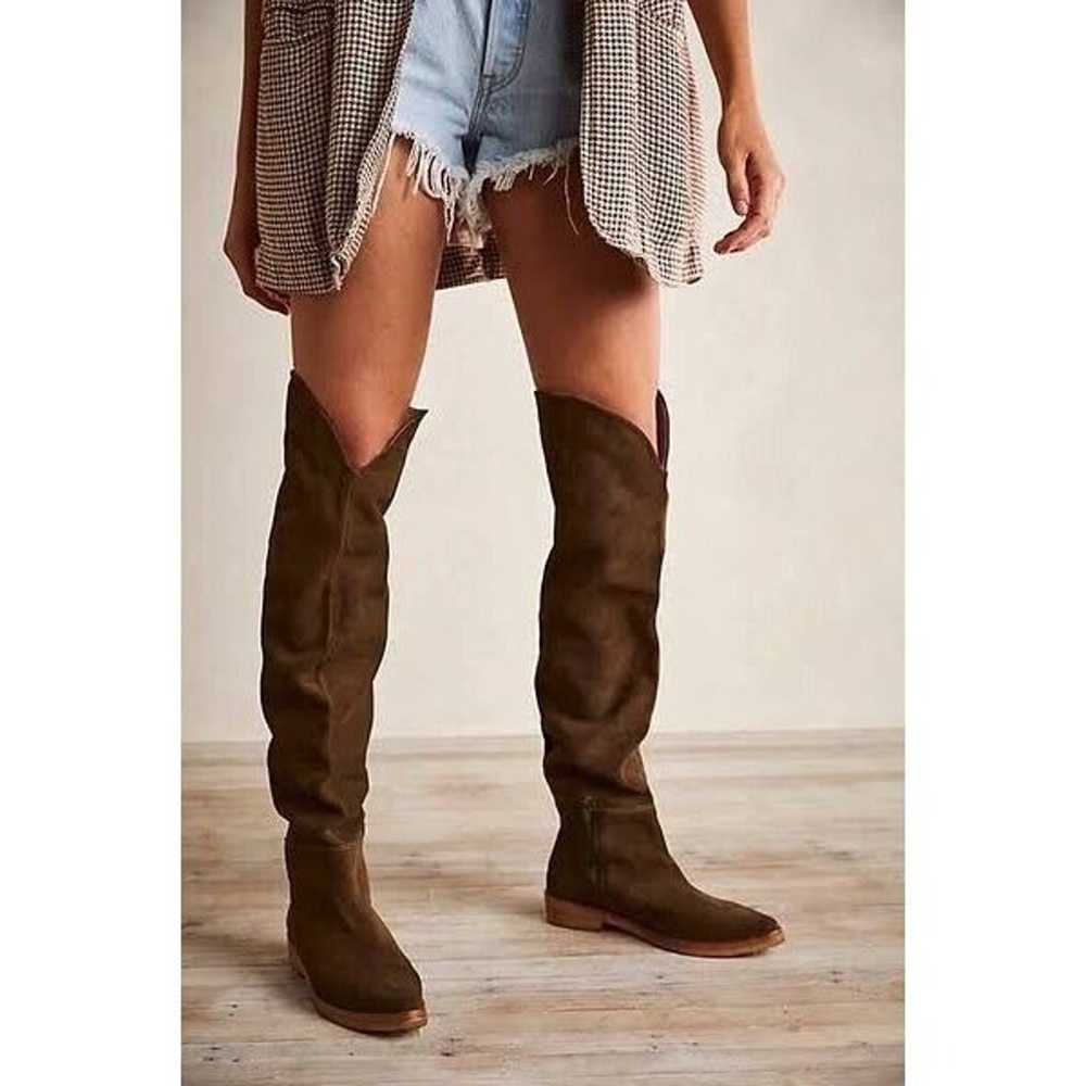 Free People Banks Suede Over The Knee Boots Size … - image 1