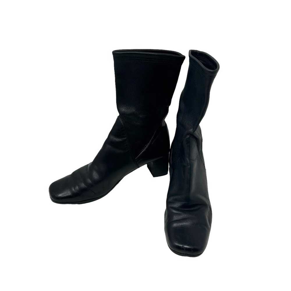 Salvatore Ferragamo Black Leather Glove Heeled Bo… - image 6