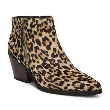 Sam Edelman Walden Leopard Calf Hair Bootie 7 Ank… - image 1