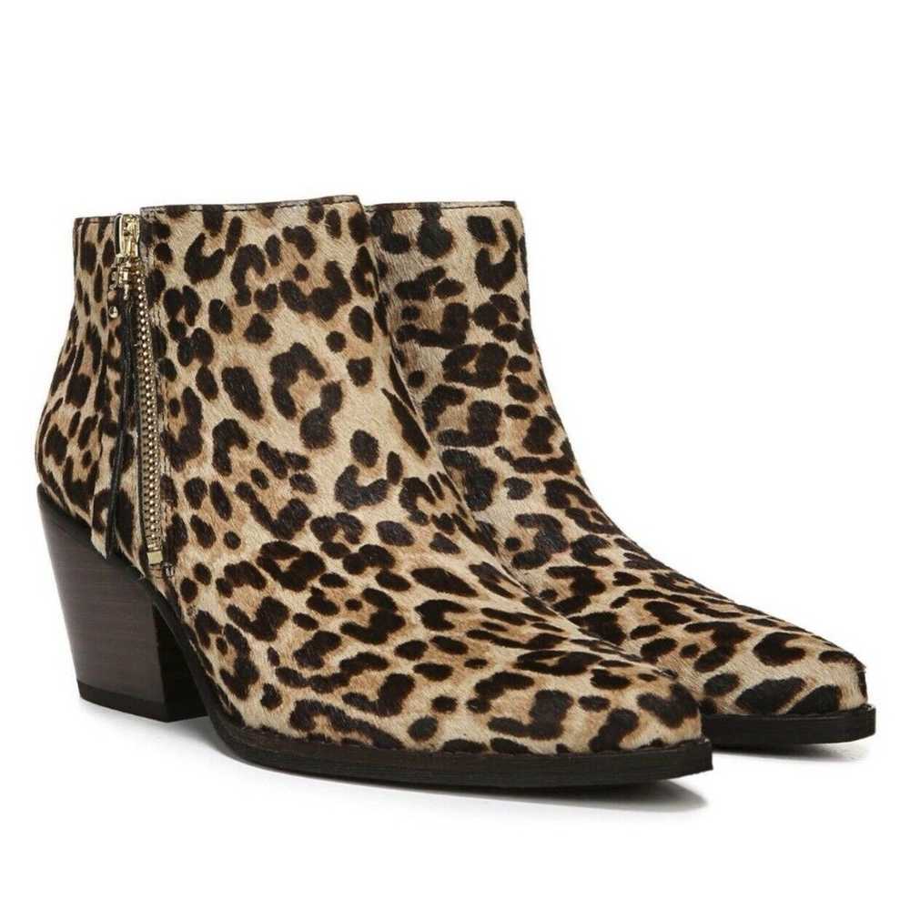 Sam Edelman Walden Leopard Calf Hair Bootie 7 Ank… - image 2