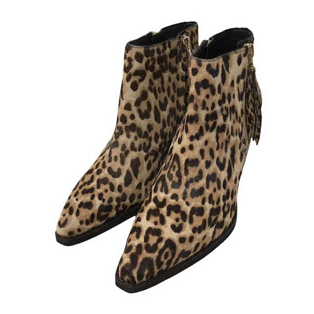 Sam Edelman Walden Leopard Calf Hair Bootie 7 Ank… - image 3