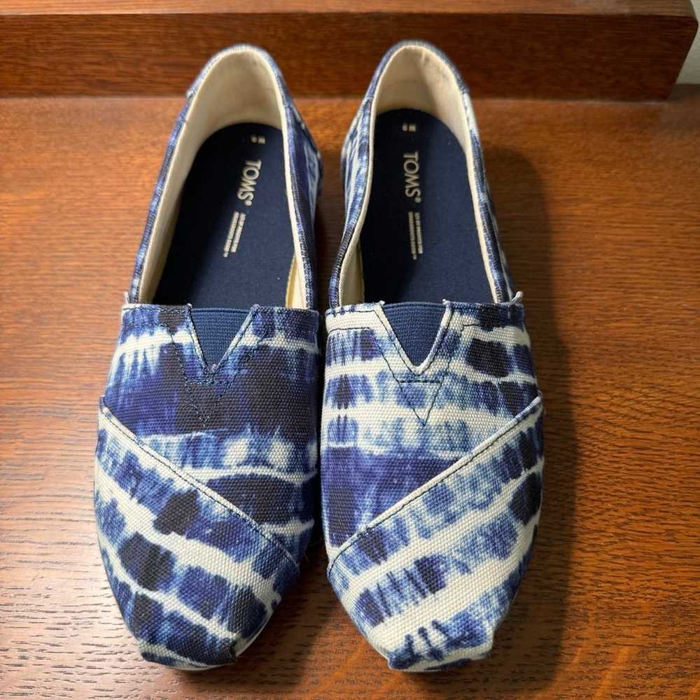 TOMS S9 Women’s Navy/White Shoes New - image 2