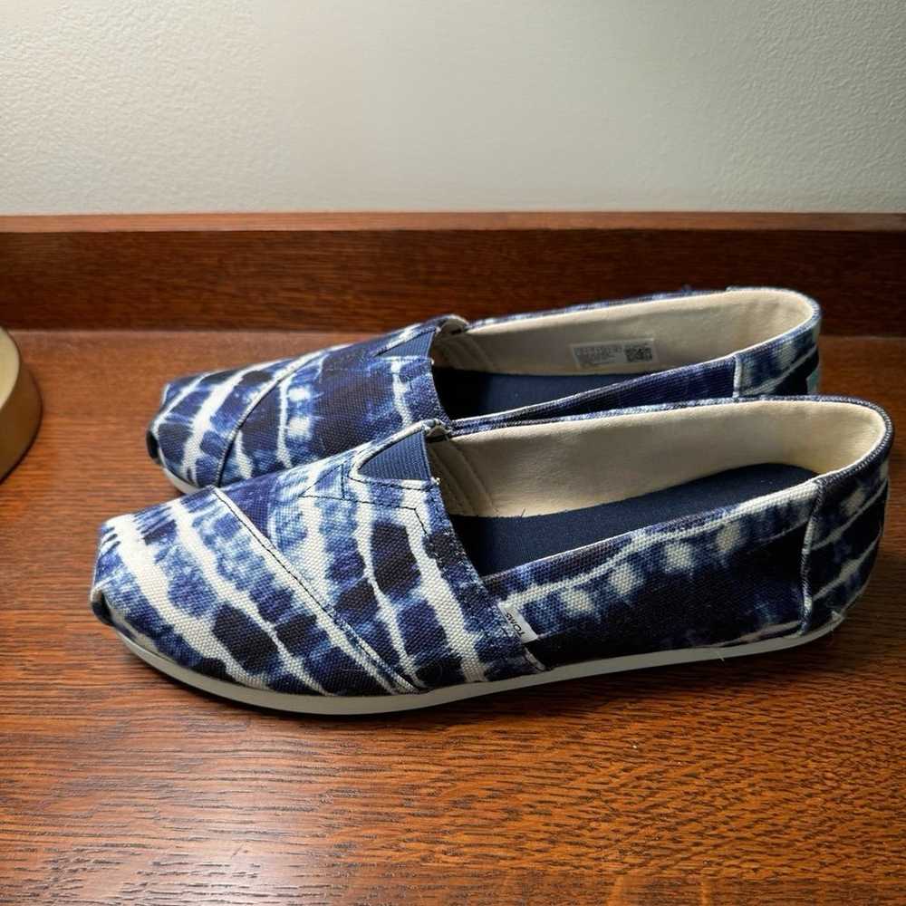 TOMS S9 Women’s Navy/White Shoes New - image 5