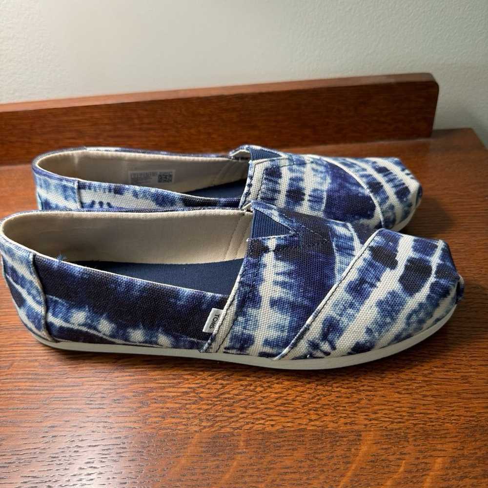 TOMS S9 Women’s Navy/White Shoes New - image 6