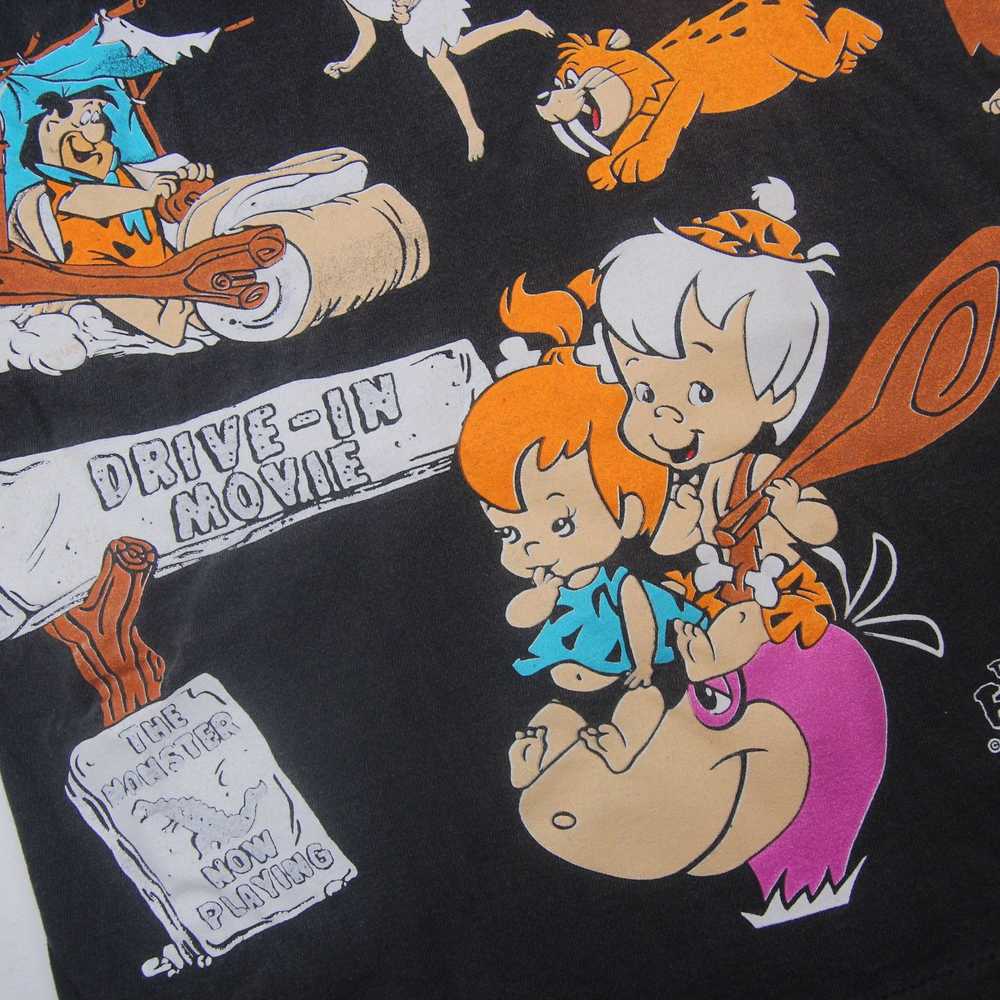 Vintage Vintage 1994 Flint Stones Cartoon Allover… - image 3