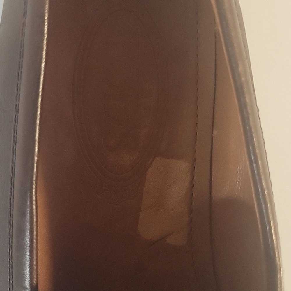Tod's Dark Brown Leather Mocassinio Round Toes Sl… - image 12