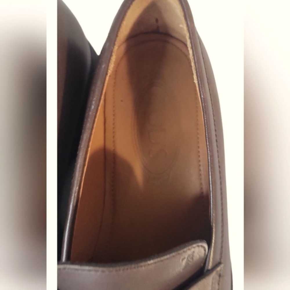 Tod's Dark Brown Leather Mocassinio Round Toes Sl… - image 4