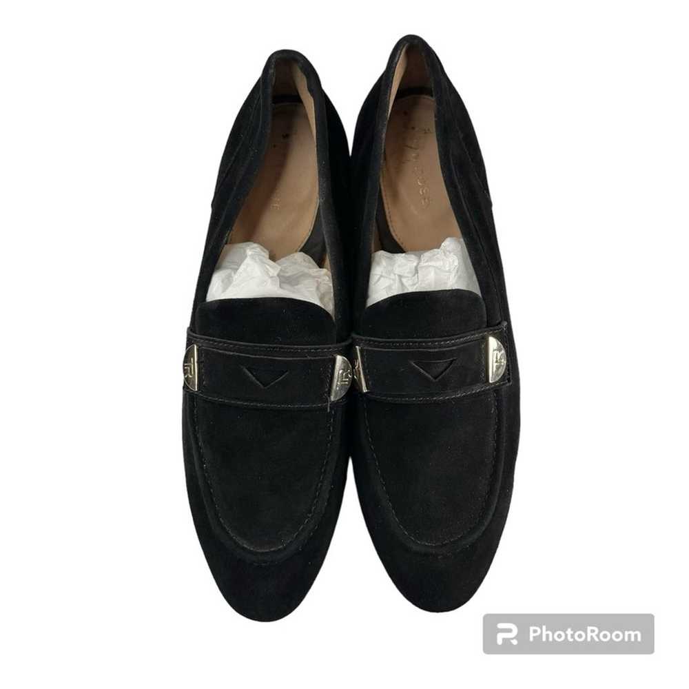 Taryn Rose ‘Beth’ Black Leather Suede Loafers, Wo… - image 9