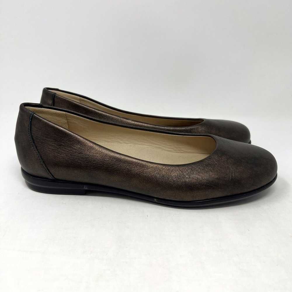 SAS Scenic Ballet Flats Shoes Bronze Brown Leathe… - image 2