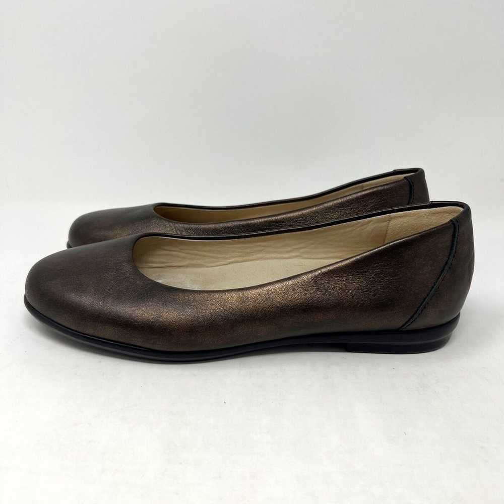 SAS Scenic Ballet Flats Shoes Bronze Brown Leathe… - image 3