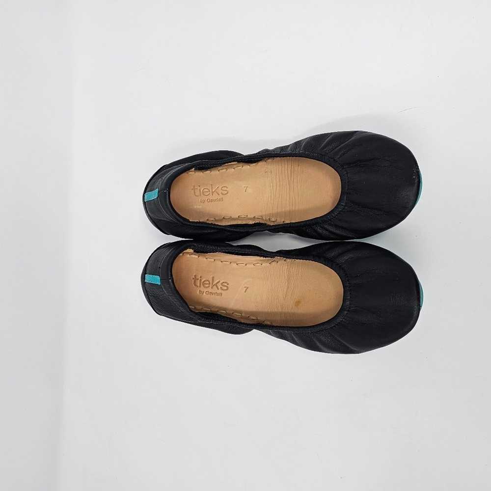 TIEKS by Gavrieli Black Leather Ballet Flats Shoe… - image 10