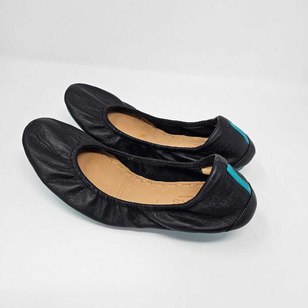 TIEKS by Gavrieli Black Leather Ballet Flats Shoe… - image 4