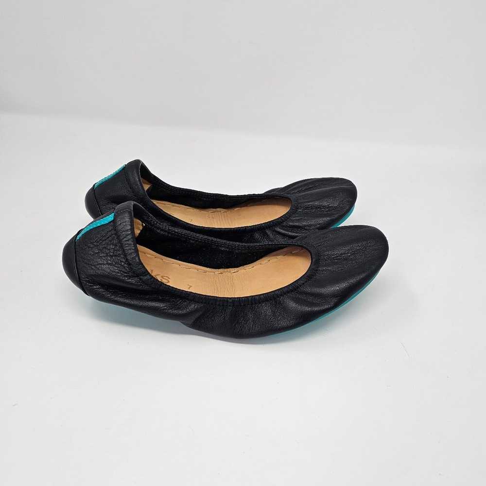 TIEKS by Gavrieli Black Leather Ballet Flats Shoe… - image 6